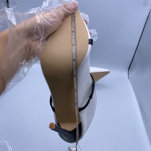 FSJ Mules Pointed Toe Heels Mary Jane Sandals Shoe - Picture 8 of 10